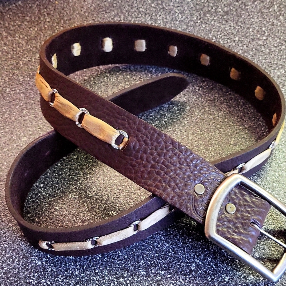 Nyovee Designer Belt w Rhinestones